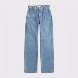 ABERCROMBIE High Rise 90’s Heart Embroidered Jeans 25